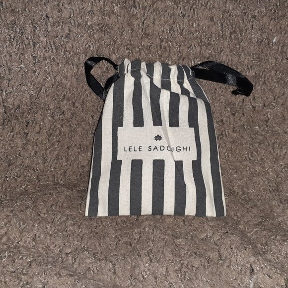 AUTHENTIC LELE SADOUGHI WATER LILY CRYSTAL BLUSH EARRINGS-$118-NEW WITH POUCH - Picture 3 of 5